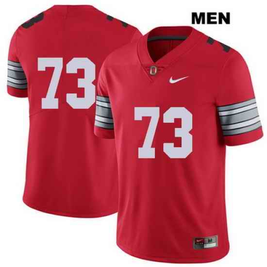 2018 Spring Game Michael Jordan Ohio State Buckeyes Nike Authentic Mens  73 Stitched Red College Football Jersey Without Name Jersey